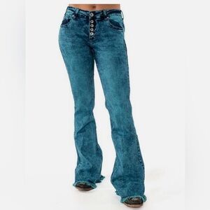 Cowgirl Tuff Gem Flare Jeans